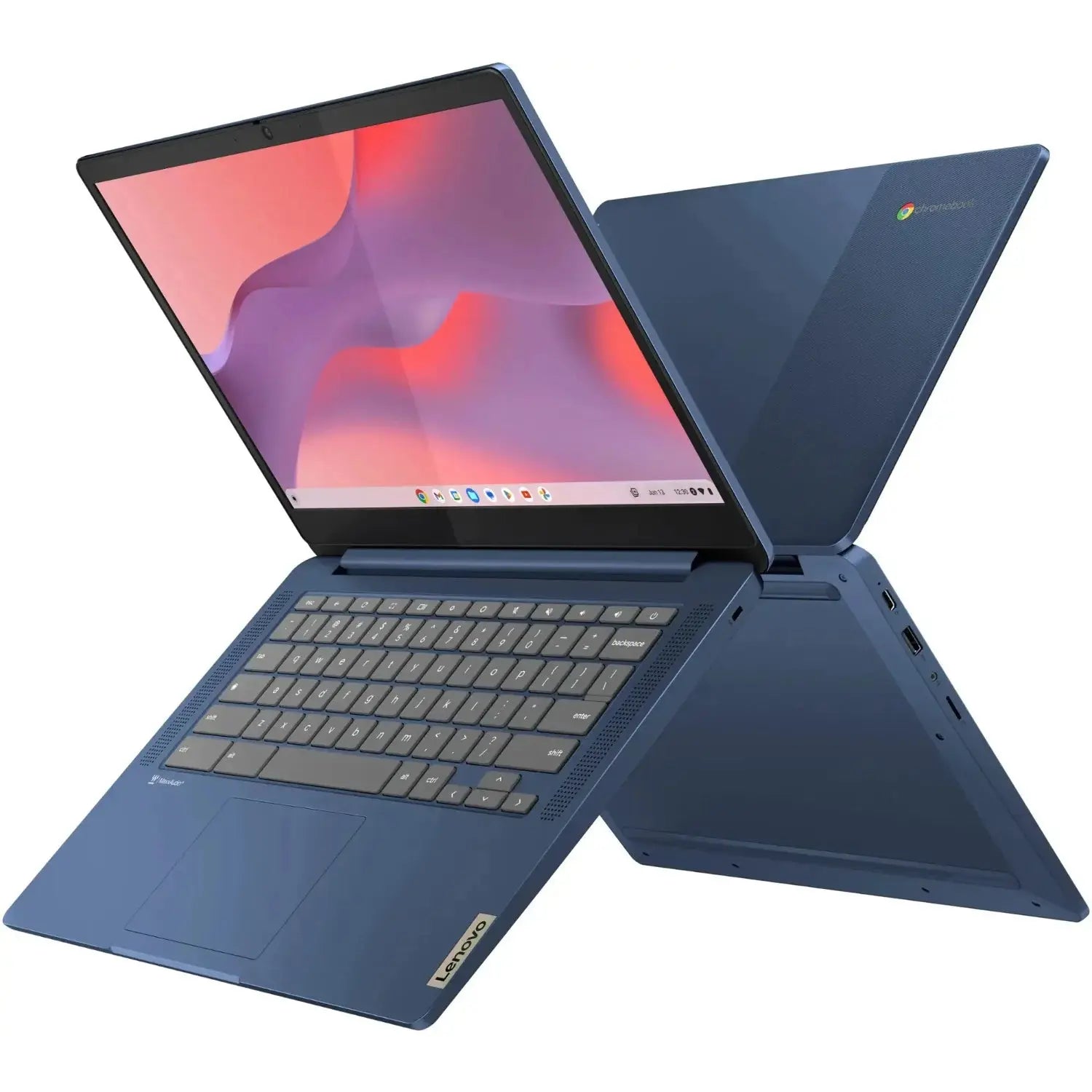 Lenovo Chromebook 14" Business Touchscreen Laptop,MediaTek Kompanio 520,4GB,64GB eMMC,Chrome OS,Abyss Blue Shakespare