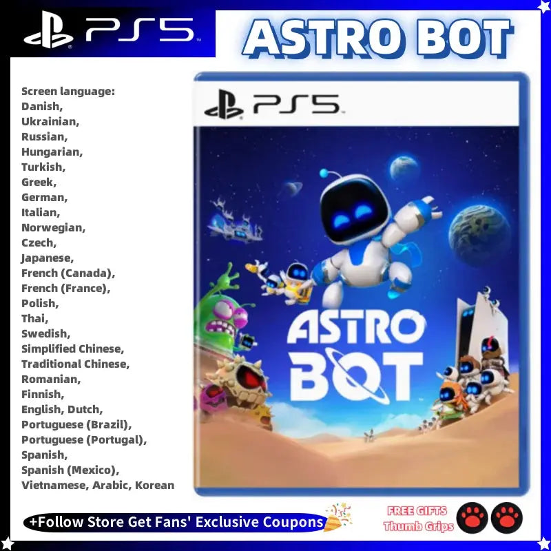 2024 Sony Playstatio5 PS5 Genuine NEW Game CD ASTRO BOT Playstation5 Game Card SONY Ps5 Games ASTRO BOT Shakespare