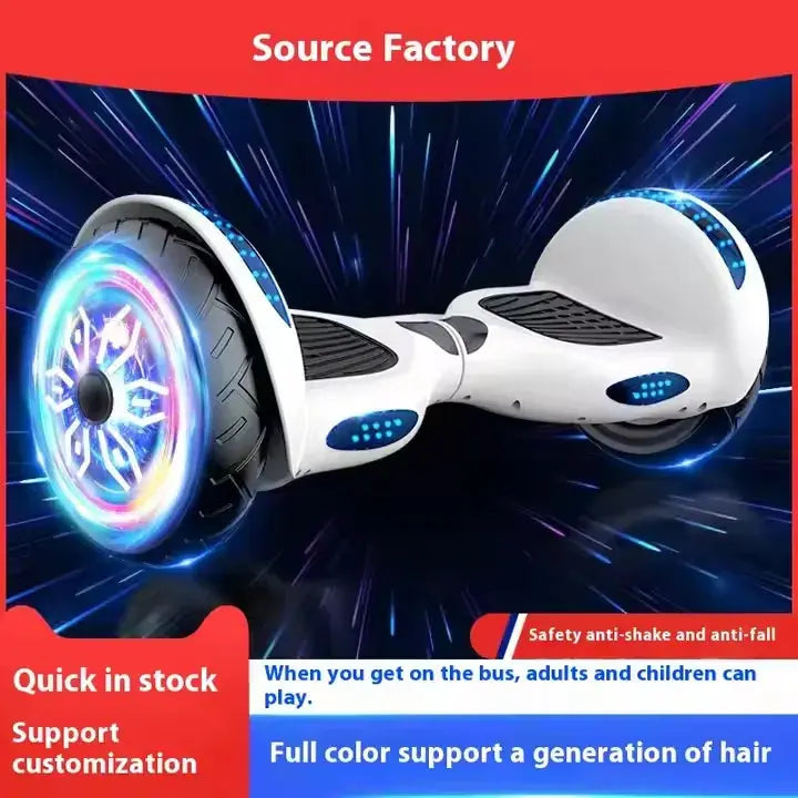 8 Inch Kid-Friendly Self-Balancing Electric Scooter for Hoverboard with 36V Lithium Battery Safe and Convenient for Kids Shakespare