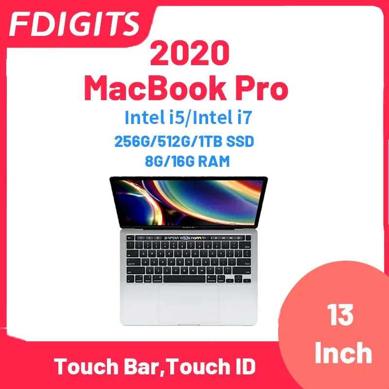 2020 MacBook Pro Intel i5 i7 13Inch Touch Bar,Touch ID 256G/512G/1TB 8G/16G notebooks Laptop. Shakespare