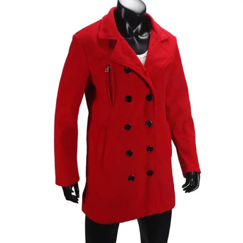 Outerwears Winter Women's Trench Coat Double Breasted with Lining European Size Coats Lapel Casual Long Jacket Women's Clothing Shakespare