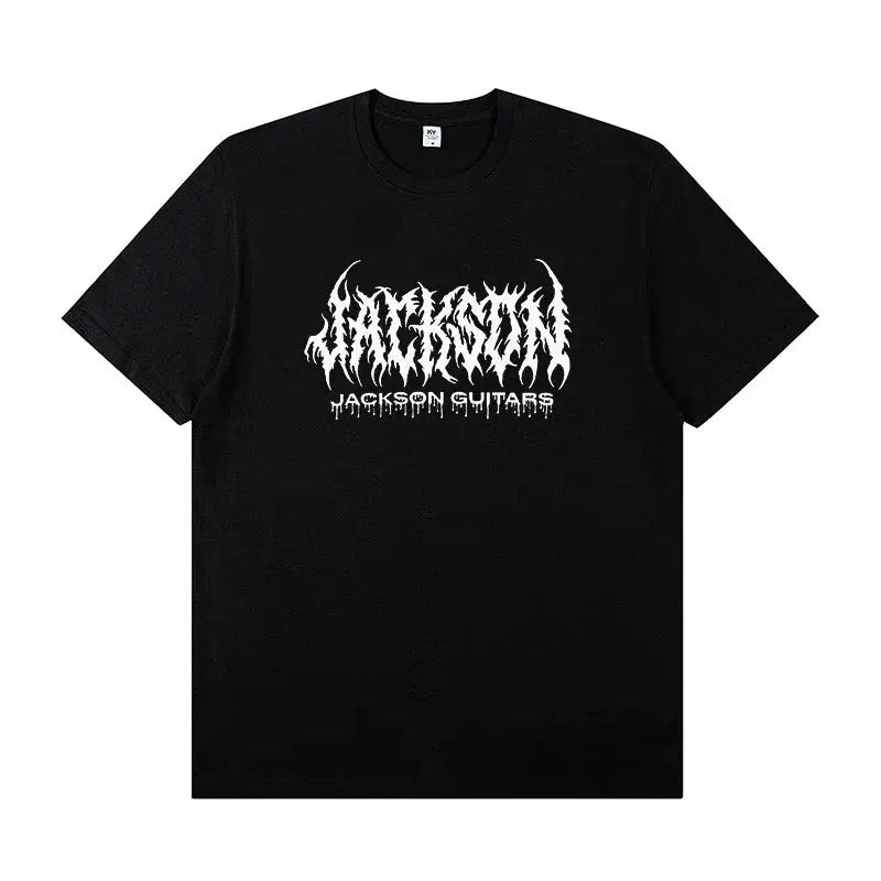 JACKSON SHARKROT Jackson Electric Guitar with Short Sleeve T-shirt Rock Band Outfit Casual T-shirt for Men and Women Shakespare