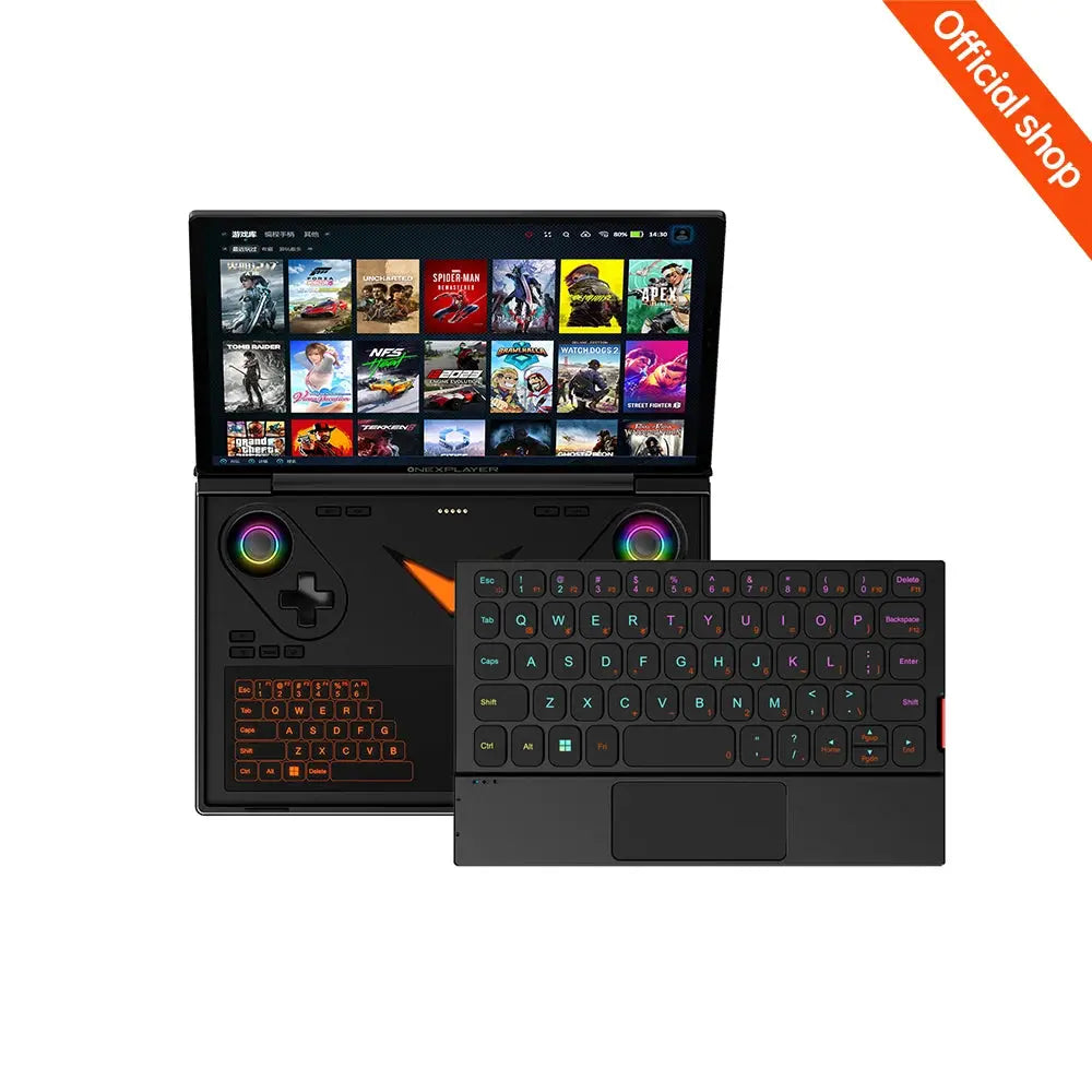 OneXPlayer G1 Gaming Laptop AMD Ryzen AI 9 HX 370 & Intel Core Ultra 7 255H Portable 8.8 Inch 144Hz Dual-Mode Keyboard Computer Shakespare