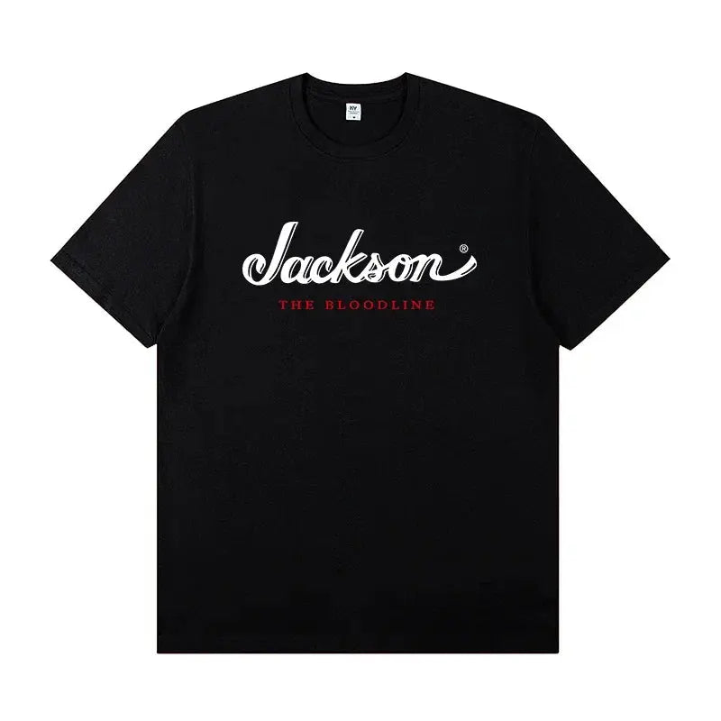 JACKSON SHARKROT Jackson Electric Guitar with Short Sleeve T-shirt Rock Band Outfit Casual T-shirt for Men and Women Shakespare