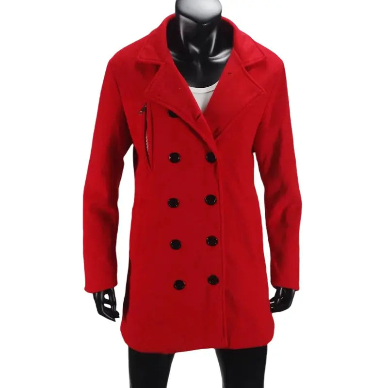 Outerwears Winter Women's Trench Coat Double Breasted with Lining European Size Coats Lapel Casual Long Jacket Women's Clothing Shakespare