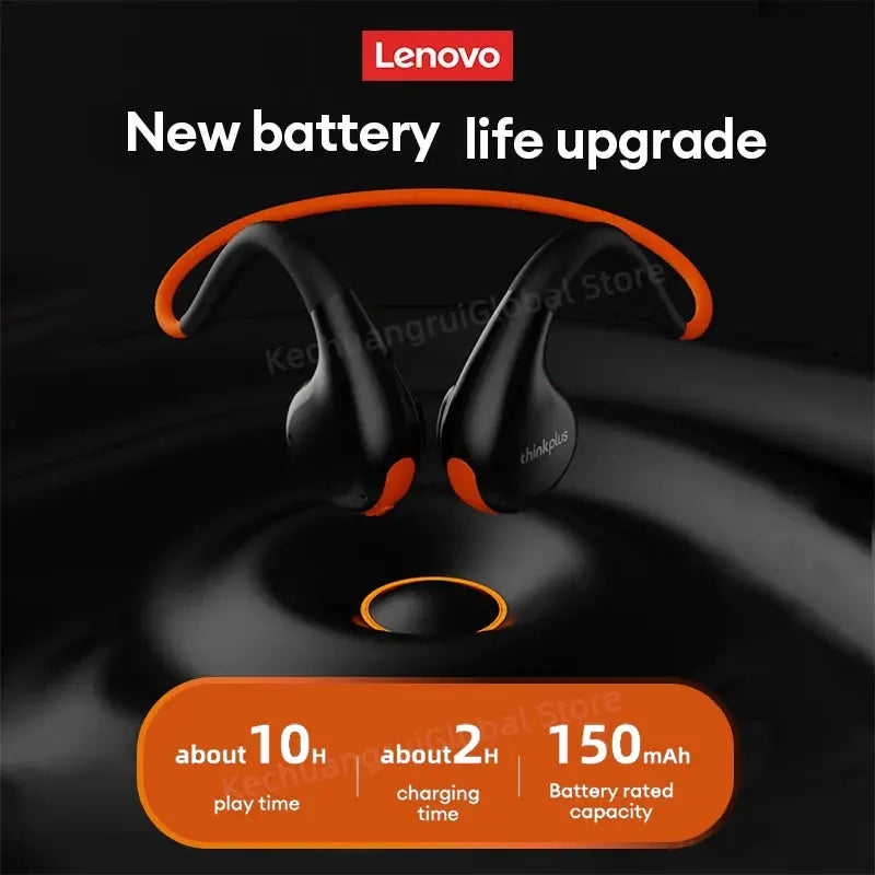 Original Lenovo X7 Air Conduction Headphone Wireless Bluetooth 5.3 Earphones Bone Conduction Headset Outdoor Sports EarHook Mic Shakespare