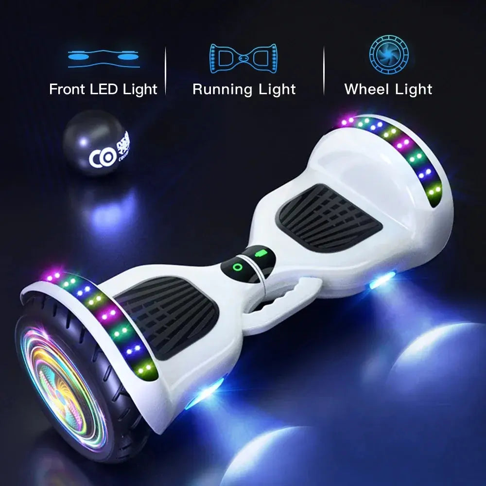 2024 New Cool Lighting Tunnel Motor Hoverboard 10inch Self Balance Scooter 700W Dual Motor For Kids And Adults Shakespare
