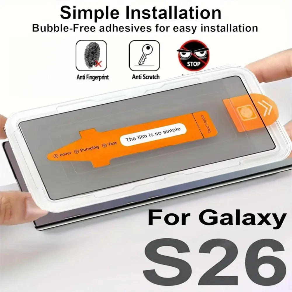 3Pcs Anti Spy Screen Protector for Samsung Galaxy S26 S25 S24 Ultra S23 S22 S21 Plus S25 S26 Edge One Click Installation Glass Shakespare