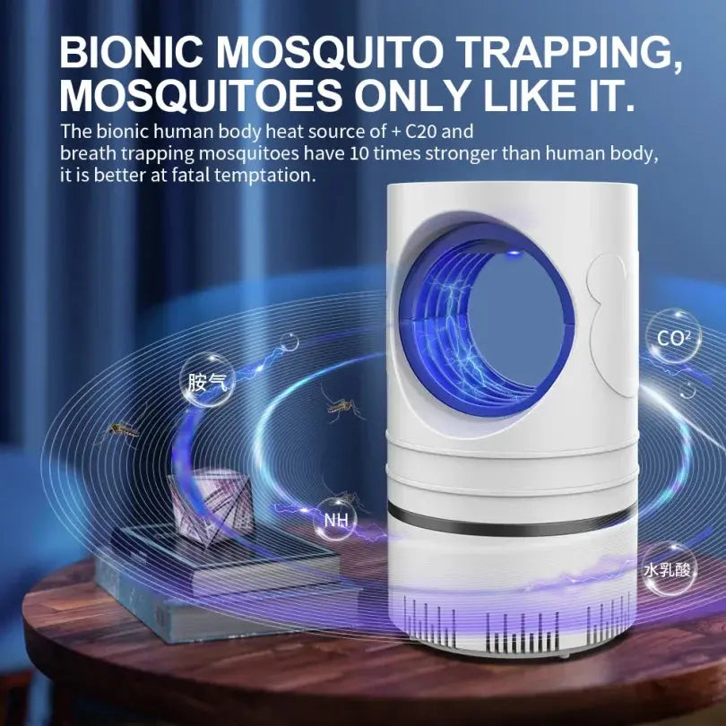1 PC Electric Fly Bug Mosquito Insect Killer LED Light Trap Control Lamp Small Pest with USB Power Supply and Adapter Wholesale Shakespare