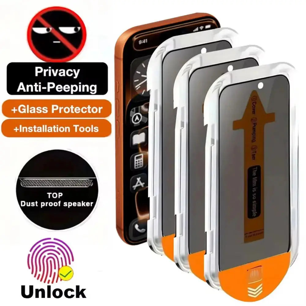 1-3PCS Unlock Privacy Easy Install Screen Protector For Samsung Galaxy S25 Ultra S25 Plus S25 Edge  Anti Spy Tempered Glass Film Shakespare