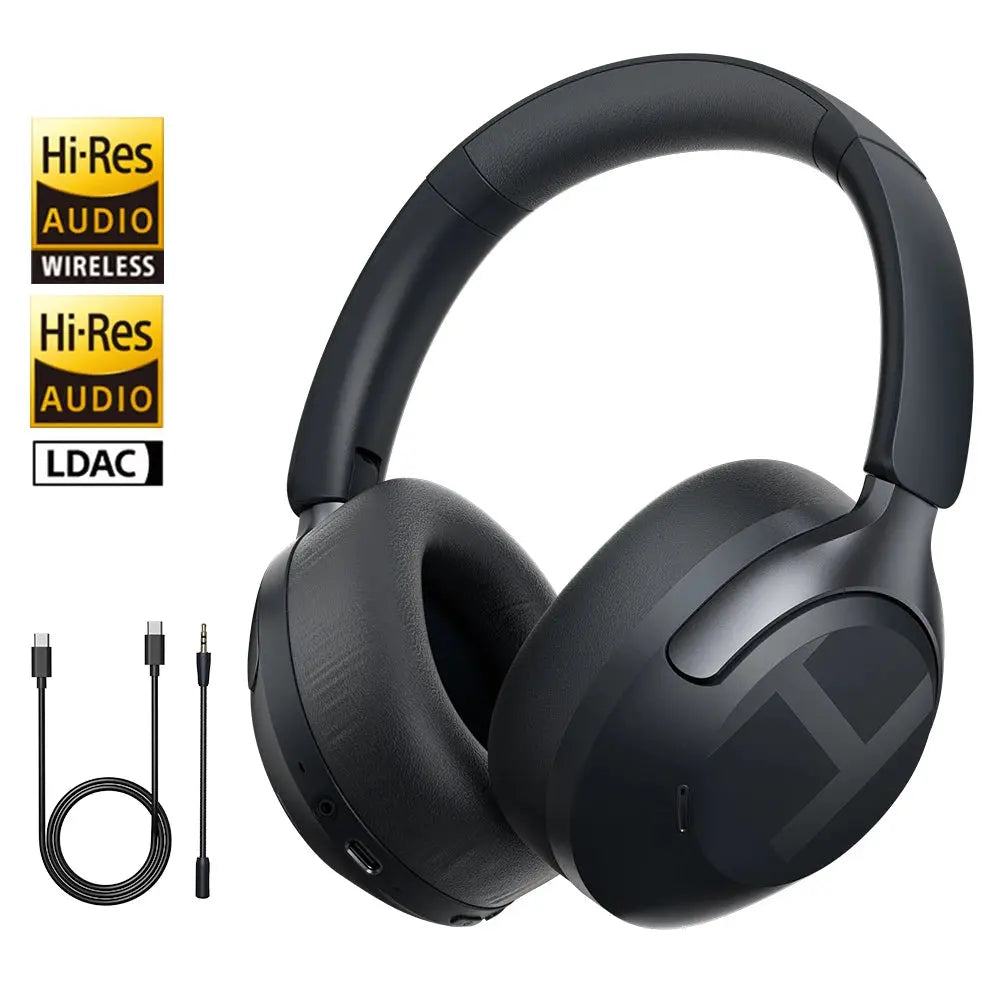 HAYLOU S40 ANC Wireless Headphone 50dB Noise Canceling Hi-Res 3D Spatial Audio Earphone with LDAC Bluetooth 6.0 Over Ear Headset Shakespare