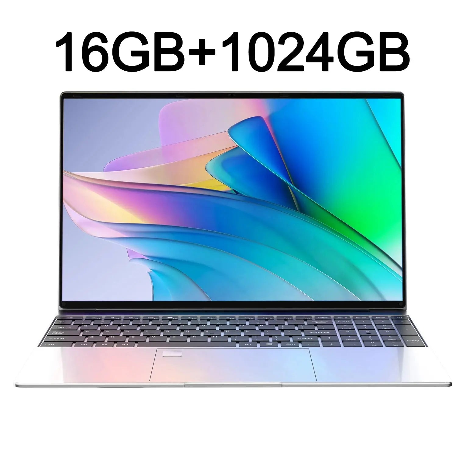 New 15.6" Portable Laptop Intel 6500Y 32GB RAM 2TB SSD Windows 11 5000mAh Backlit Keyboard Fingerprint Office Gaming Notebook PC Shakespare