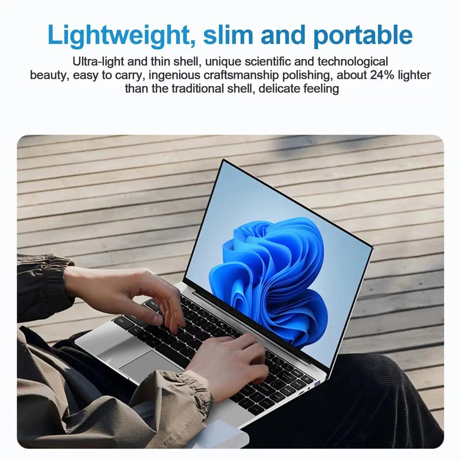 New 15.6" Portable Laptop Intel 6500Y 32GB RAM 2TB SSD Windows 11 5000mAh Backlit Keyboard Fingerprint Office Gaming Notebook PC Shakespare
